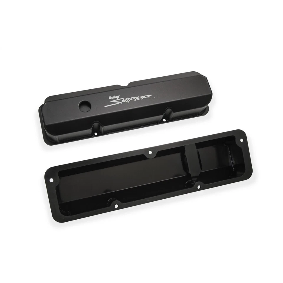 Juego de 2 cubiertas de válvula de aluminio Holley 890001B para Ford Mustang 1967-1970 6,4 7,0 Foto 3 de 4