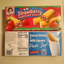 🚨 New Little Debbie Strawberry Shortcake Vanilla Creme Rolls 6-Count 13oz 📦✈️