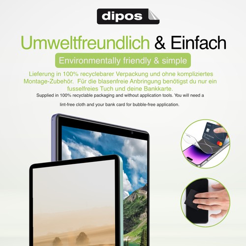 2x Schutzfolie matt für SoyMomo Tablet Lite 3.0 Displayschutzfolie Folie - Afbeelding 4 van 6
