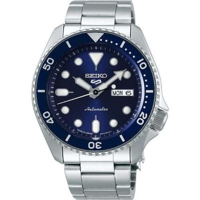 SEIKO 5 SPORTS SBSA001 Blue Mechanical Automatic Men's Watch New in Box