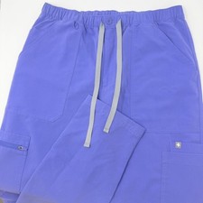 FIGS Cairo Technical Collection Mens Medium Blue Cargo Scrub Pants