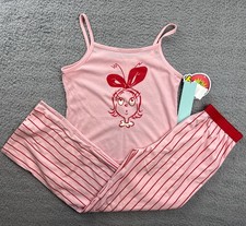 Dr Seuss Sleepwear Girls Youth Large 10/12 The Grinch Cindy Lou Pajama Set Pink