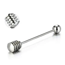 Stainless Honey Dipper 6.3" Honey and Syrup Server Stick for Jars