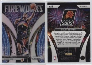 2021-22 Panini Prizm Fireworks Silver Prizm Devin Booker #19