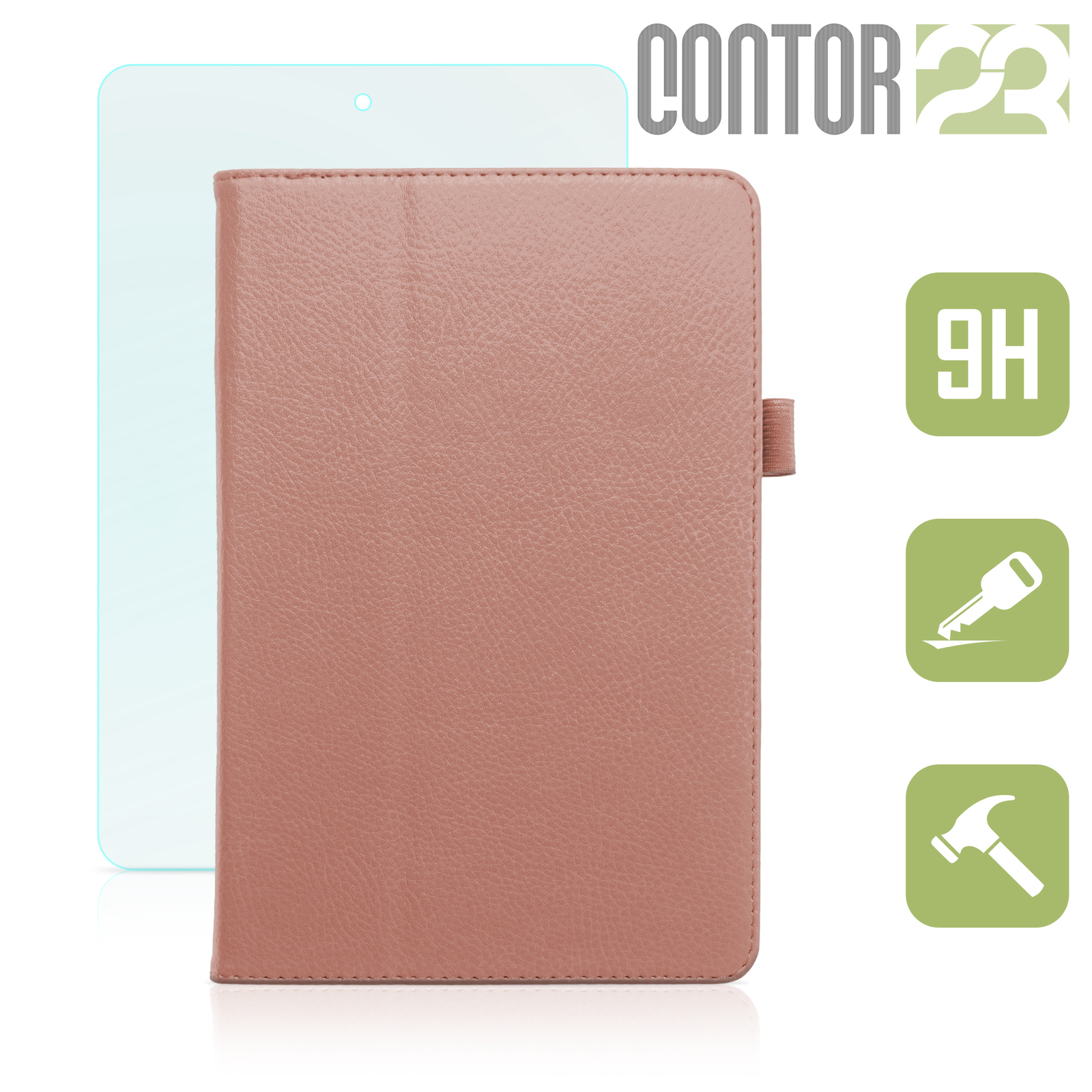 Schutzhülle,Tasche,Panzerfolie in ROSEGOLD für 7.9" Apple iPad Mini 4.Gen (2015)