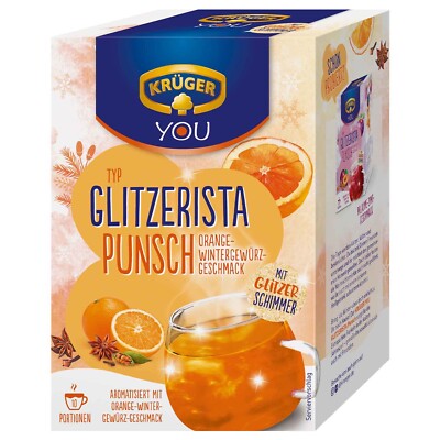 Kruger Glitterista Punch Orange-Winter Spice Soul Warmer Drink Mix -1 box-10pc.