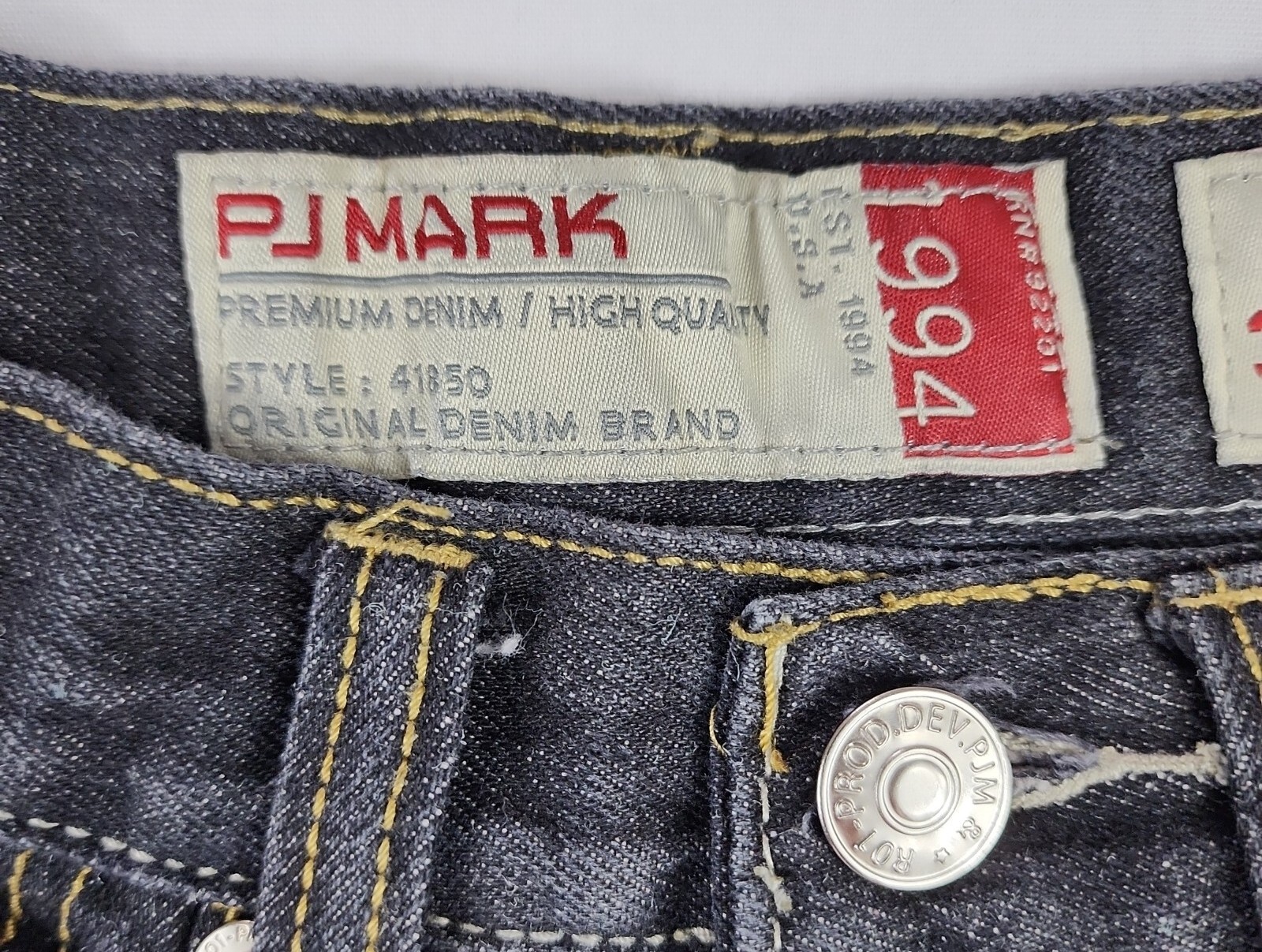 PJ Mark Mens Size 32x32 Straight Leg Black Jeans - image 2