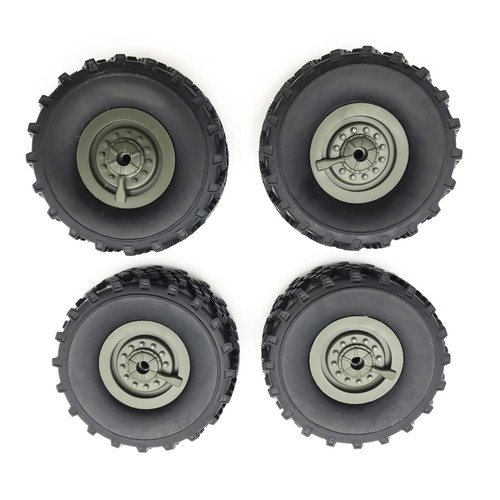 Replacement 2 Pair Original Rubber Wheel Tire for WPL B-36 B36 RC Car Ural Truck - Picture 4 of 11