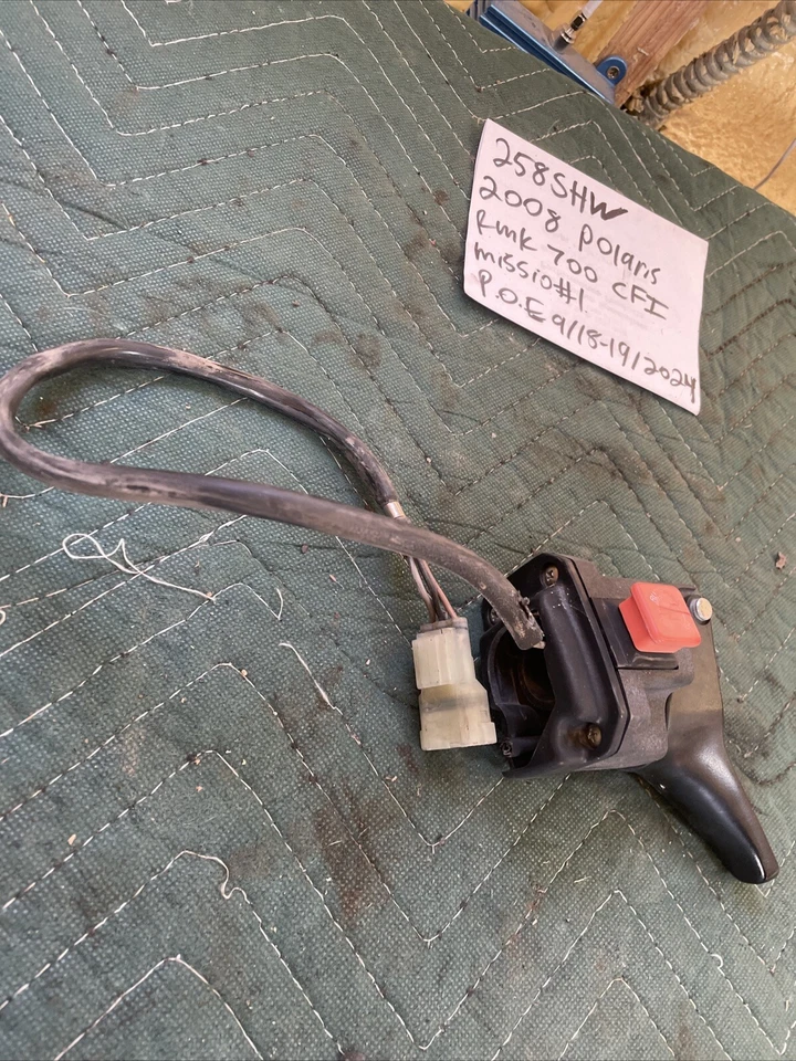 Polaris Rmk 700 2008 palanca de acelerador pulgar interruptor de muerte 258 Foto 2 de 4