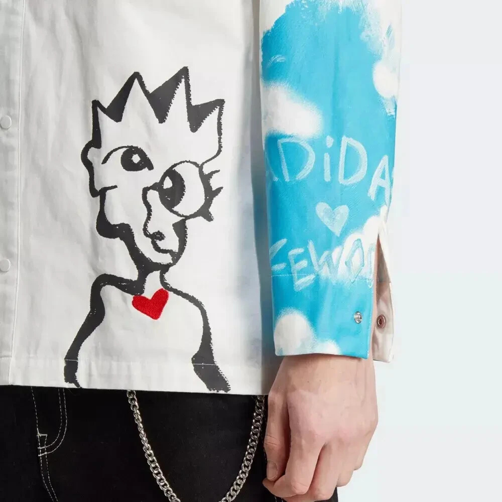 adidas Originals x FEWOCiOUS Painter Long Sleeve Top IJ0618 S 100