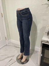 RIDERS By Lee Women  s Size 8 M Dark Wash Straight Leg Blue Jeans