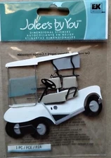 Jolee's Boutique  GOLF CART  Dimensional Scrapbooking Stickers