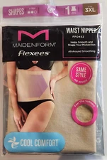 Maidenform Women's Flexees Waist Nipper FPO452 Nude 3XL Cool Comfort New