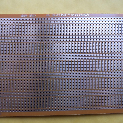 5pcs 8.5x20cm Stripboard Prototype paper circuit Board Breadboard vero 4er hole - Picture 5 of 5