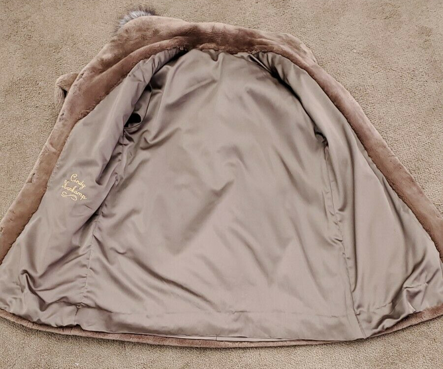 Sheared Beaver Fur 33" Jacket with Detachable Hoo… - image 4