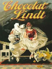 Vintage Chocolat Lindt Ad Reproduction Metal Sign FREE SHIPPING