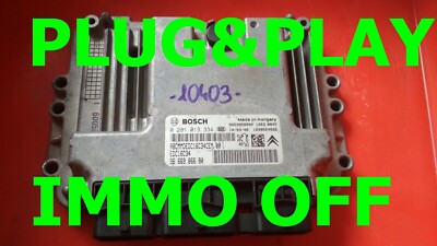 IMMO OFF / Plug&Play Peu/Cit 1,6HDI 0281013334 / 9666986680 /FastCourier