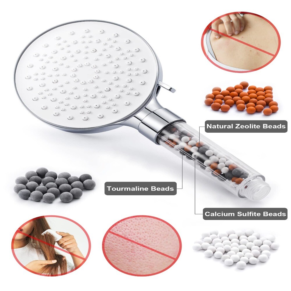 3 Kinds Shower Filter Mineral Stone Bead Shower Head Filter Beads