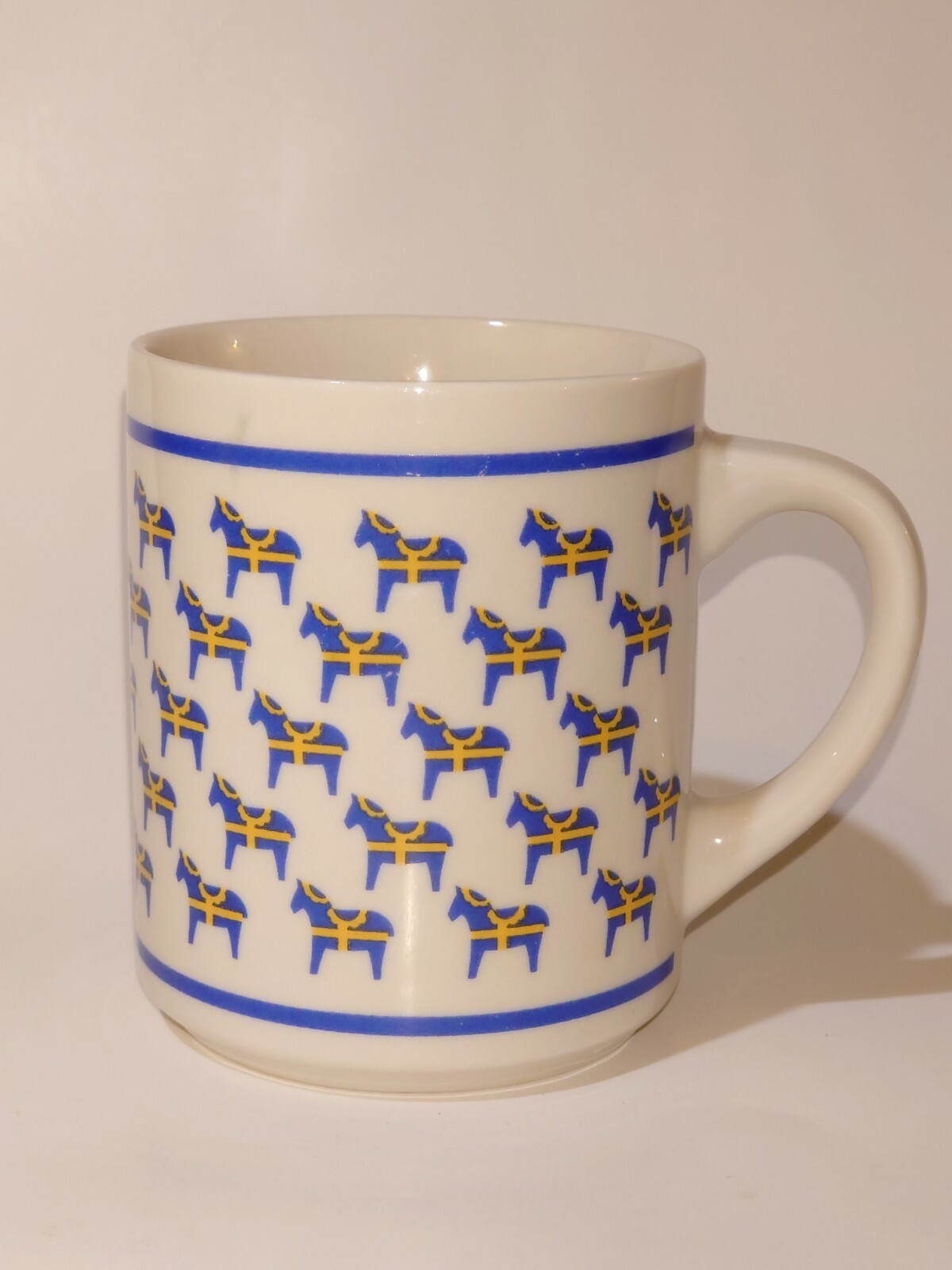 Bergquist COFFEE MUG TEA CUP Swedish Dala Horse Cloquet Minnesota USA eBay