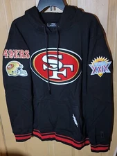 SAN FRANCISCO 49ERS THROWBACK SUPERBOWL XXIX MEGA LOGO HIGHEST QUALITY HOODIE M