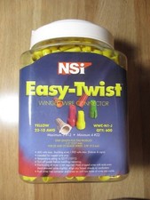 Jar of 600pcs NSi WWC-N1-J Easy-Twist Yellow 22-10AWG Winged Wire Connectors USA
