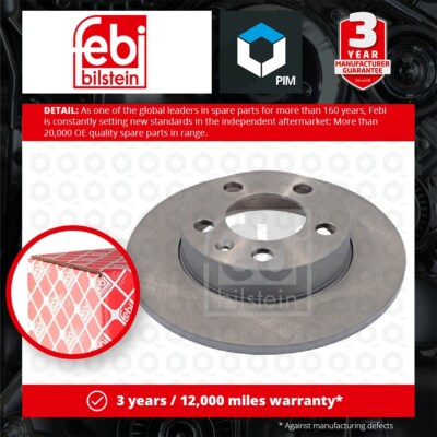 2x Brake Discs Pair Solid Rear 230mm 18488 Febi Set 1J0615601P 2Q0615601H New