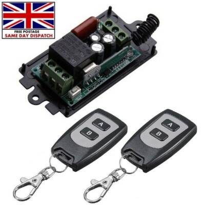 220 V 10 A 1 Kanal Wireless On Off Relais Wasserdicht Fernbedienung Schalter RF