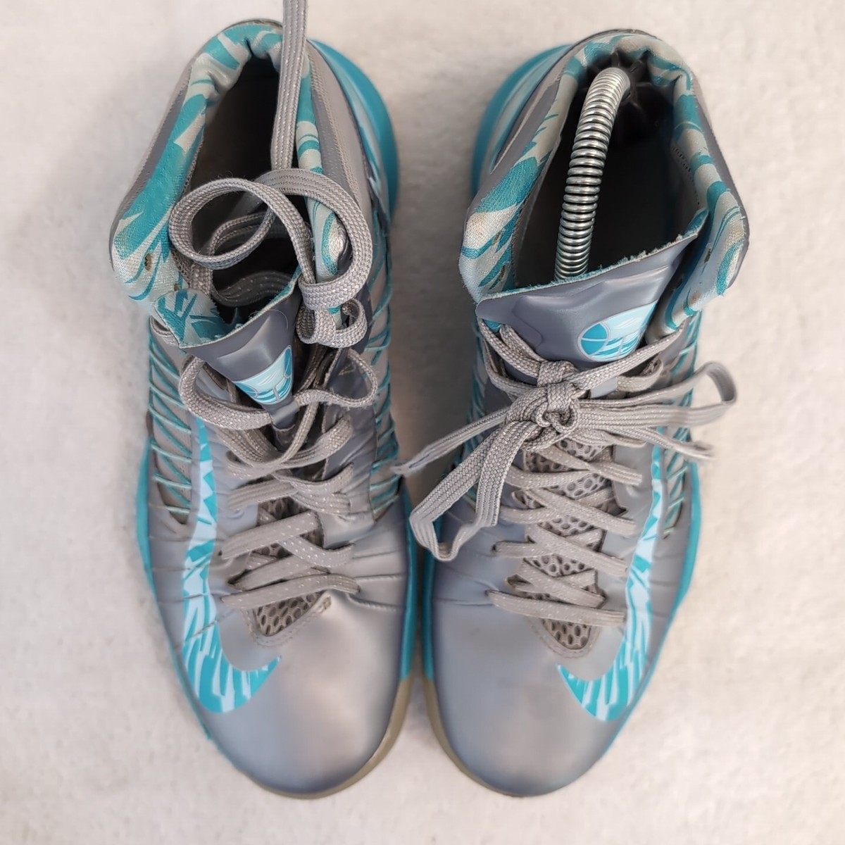 Nike Hyperdunk Mens 9.5 Wolf-Grey Turquoise Blue 2012  display picture 2