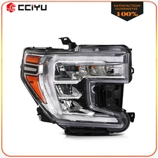 Right Side LED Headlights For 2019-2021 GMC Sierra 1500 w/Halogon Signal Lamp