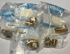 Festo ESK-1/8-1/8 Double Nipple Fitting 1/4" (BRASS) 151520 - Lot of (5)