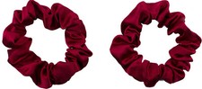 2x Satin Scrunchies SMALL SKINNY Hair Ties Girls Ponytail Holder Ponytail Bobble