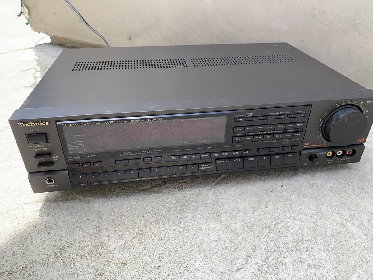 Technics SA-R377 AM/FM Radio Quartz Synthesizer Stereo Technics SA-R377 AM/FM Radio Quartz Synthesizer Stereo