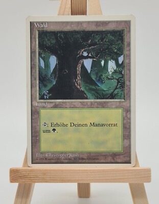 Wald (M.2) 4. Edition  Magic Karte MTG Deutsch (Forest (M.2)
