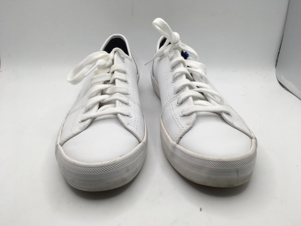 KEDS TRIPLE KICK Women s White Leather Sneakers US 10 UK 7.5 EU 41