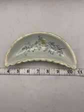 Yellow Floral Bone / Trinket Dish Unbranded S1D1B
