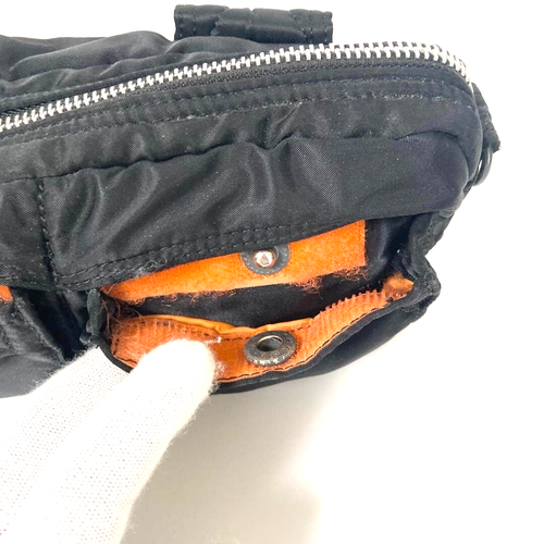 PORTER Tanker 2Way Shoulder Waist Bag Black Nylon Japan Yoshida Used - Picture 9 of 19