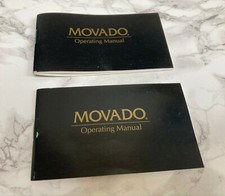 *AUTHENTIC MOVADO WATCH OPERATING MANUAL BOOKLET, OPEN PAPERS IN GOOD CONDITION*