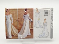 Butterick Sewing Pattern 4288 Size 6-12 Misses Bridal Wedding Gown  Train UNCUT