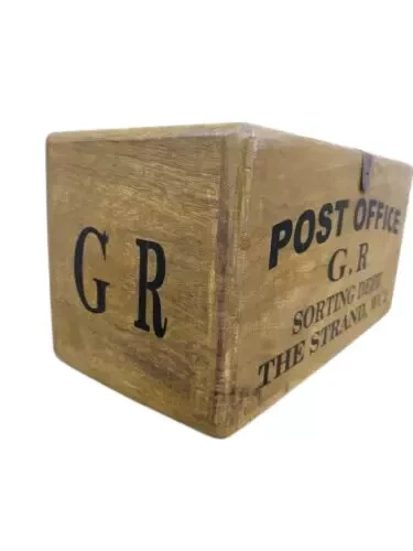 Vintage Style POST OFFICE Wooden Box / Crates Storage - Image 3 of 4