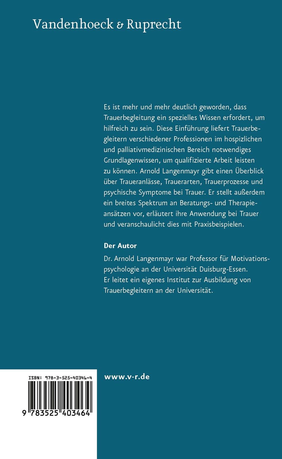 Thumbnail - Einführung In Die Trauerbegleitung Arnold Langenmayr