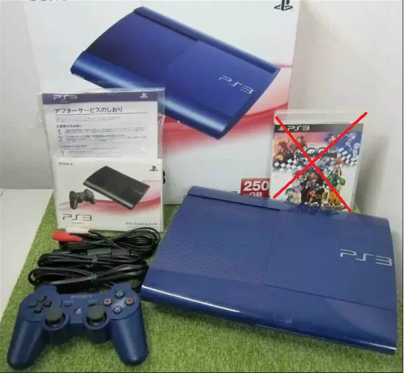 Sony PS3 Playstation 3 Game Console 250GB CECH-4000B Azurite Blue Limited  Color