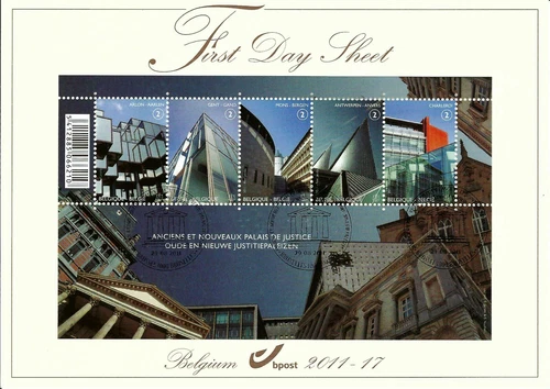 [FDS350] Belgium FDS 2011-17 Architecture First Day Sheet SUPERB