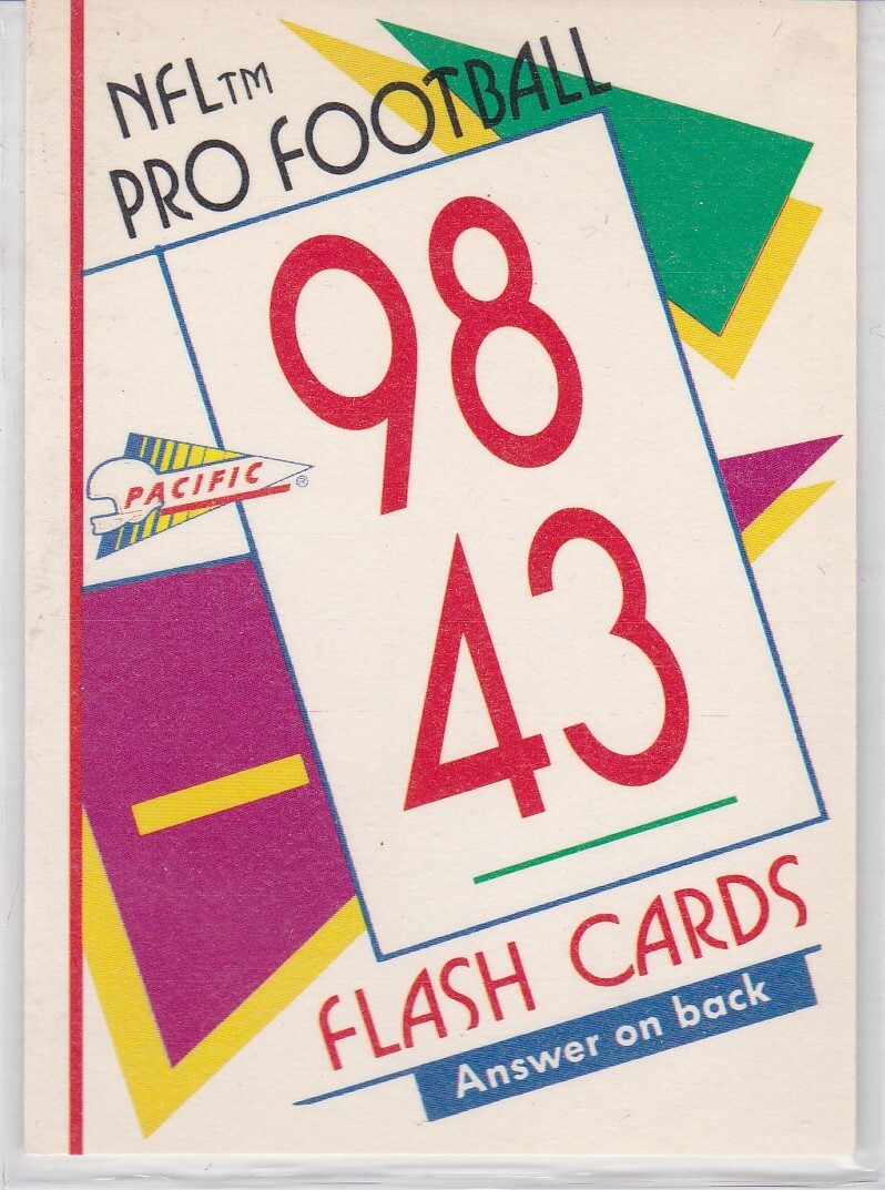 M) 1991 Pacific Football Trading Flash Card Andre Collins #4