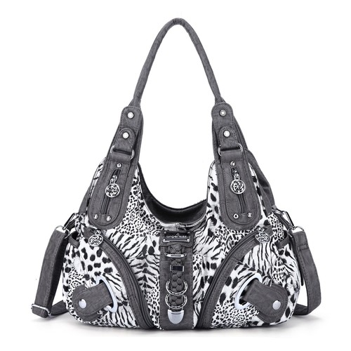 Angel Kiss Women Handbags Leopard Top-handle Satchel Dumpling Pack Shoulder Bag - Picture 19 of 25