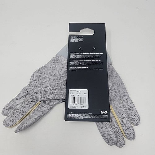 Guanti Nike Alpha Elite Batting Uomo Taglia Large Purdue Boilermakers Baseball NUOVI - Foto 4 di 5