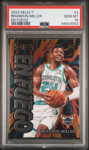 2023-24 Panini Select - En Fuego #2 Brandon Miller (RC)