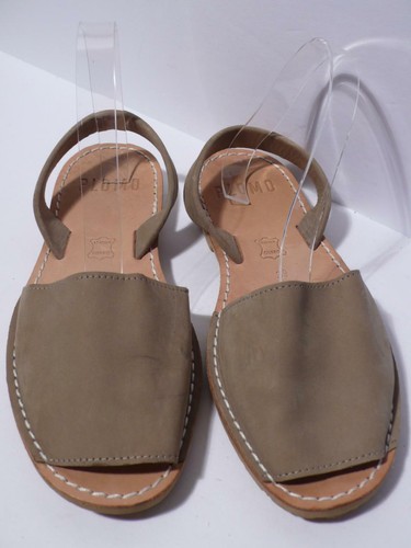 PLOMO Women's Tan Suede Leather Sandal Sz 39 - Picture 5 of 9