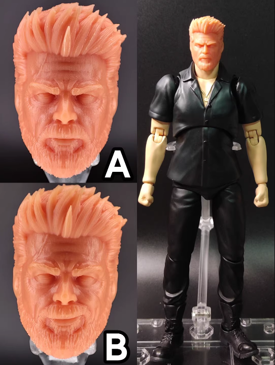 1/12 Unpainted Billy Butcher Karl Urban Head Carved Fit 6'' Mafex