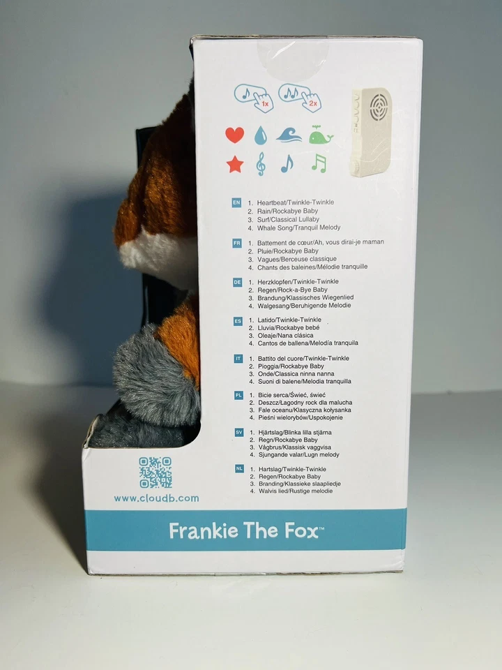 Cloud B Frankie The Fox Crib Lullaby Infant Sleep Aid 9” NIB 2021 - Image 4 of 4