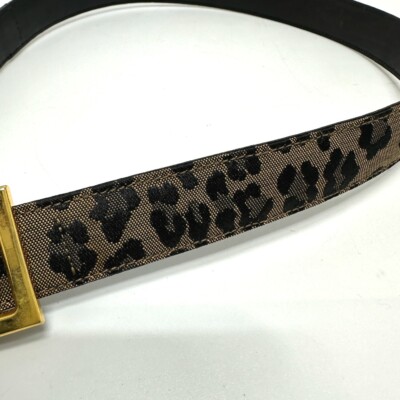 FENDI Leopard belt Canvas/Leather Brown/Red/GoldHardware FENDI Leopard belt Canvas/Leather Brown/Red/GoldHardware | eBay main image 3